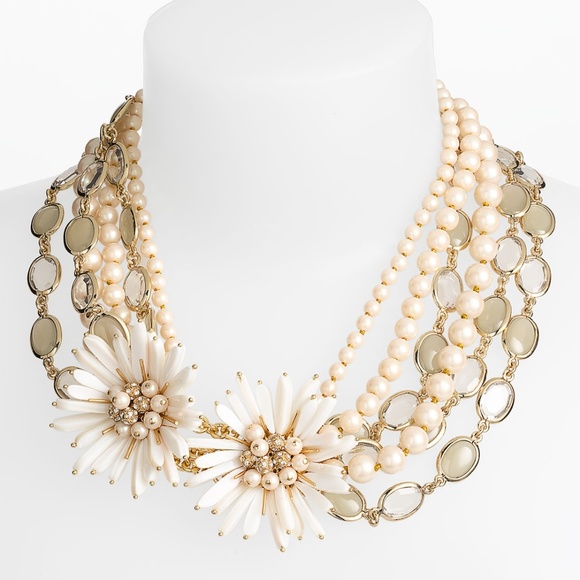 kate spade Jewelry - Kate Spade Moonlight Pearls Statement Necklace